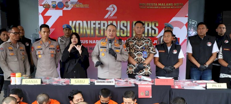 Polresta Malang Kota Selamatkan 17 Ribu Jiwa dari Narkoba, 111 Kasus Berhasil Diungkap Dalam 6 Bulan